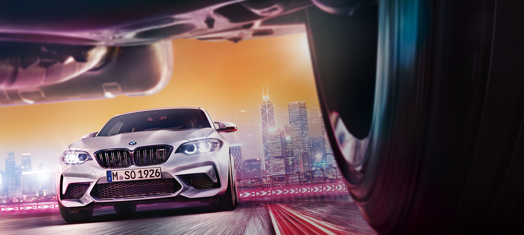 BMW M2 Competition F87 2018 Hockenheim Silver metallic front view