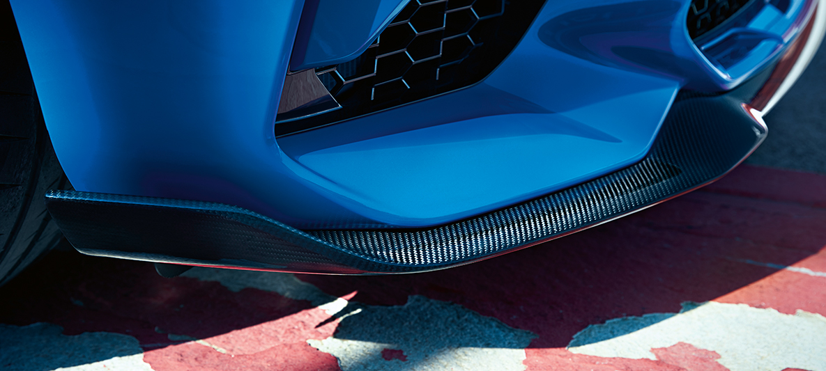 Front splitter BMW M2 CS Front splitter BMW M2 CS F87 Misano Blue metallic detail view