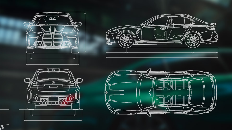 Graphique BMW M3 Berline G80 Graphique BMW M3 Berline G80
