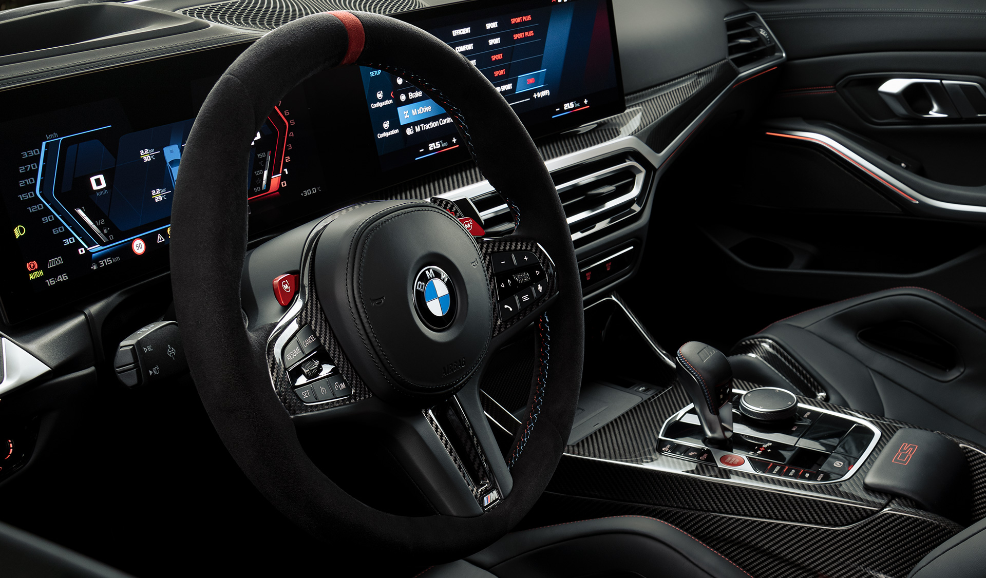 Volant M en cuir Alcantara BMW M3 CS G80 BMW M3 G80 Volant M en cuir Alcantara