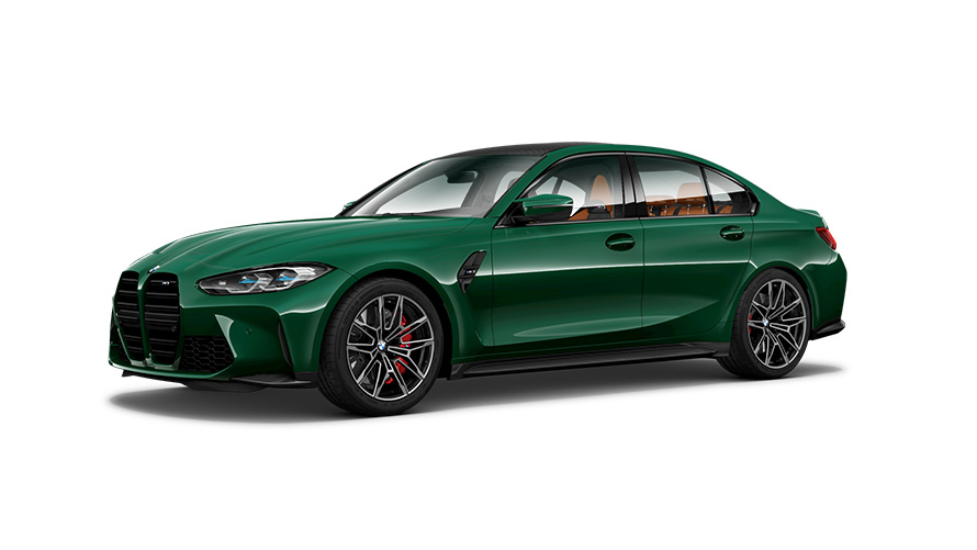 BMW M Series BMW M3 G80 three-quarter side view BMW M Series BMW M3 G80 three-quarter side view