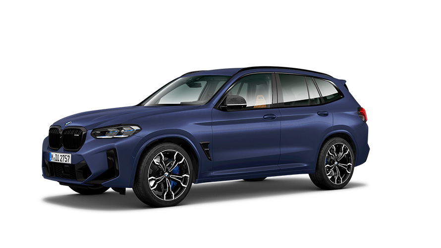 BMW Modèle M BMW X3 M F97, vue de trois quarts de profil BMW Modèle M BMW X3 M F97, vue de trois quarts de profil