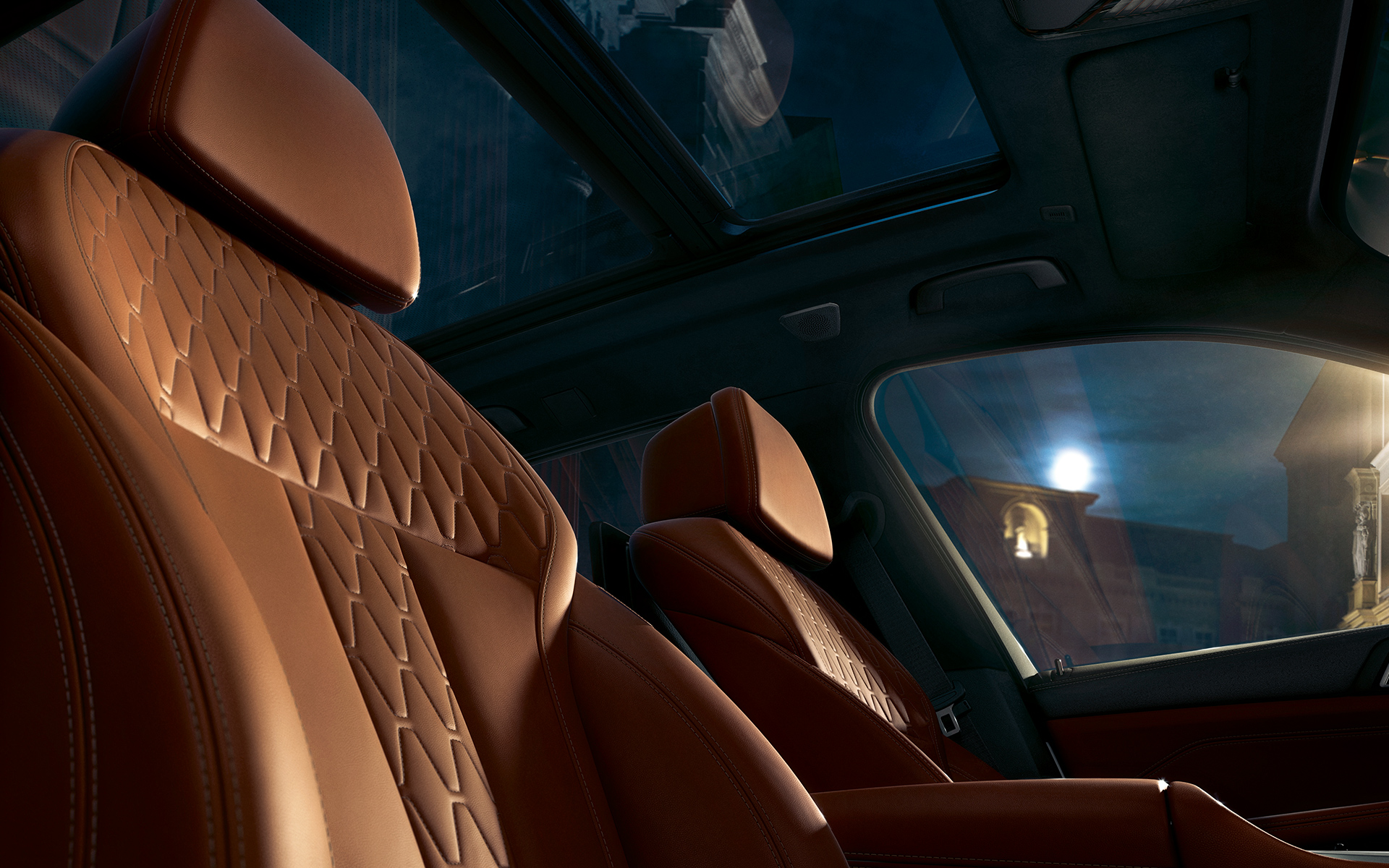 BMW X5 front seats Front seats of the BMW X5
