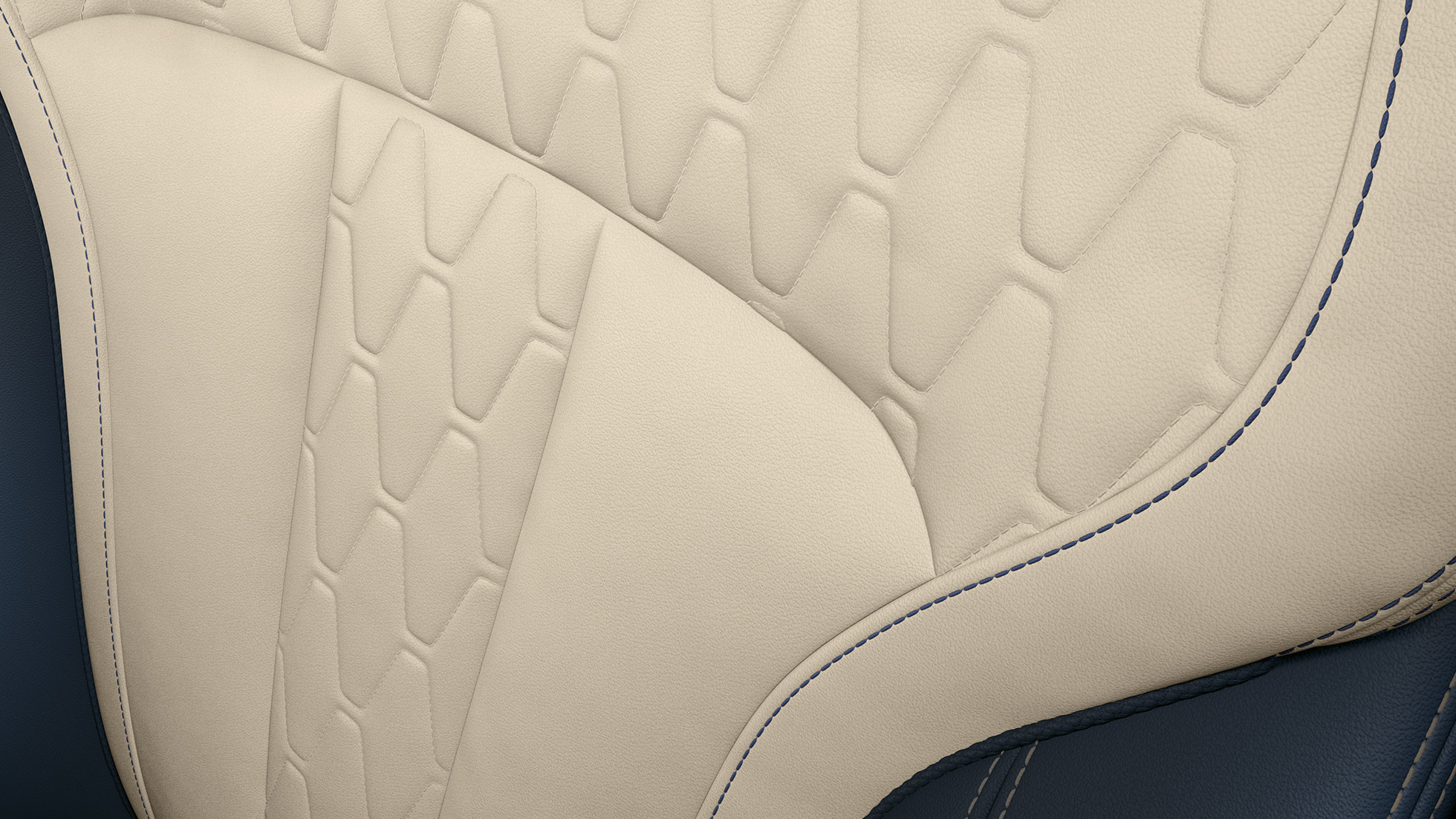 BMW X7 close-up of the car's seat design in white color. BMW X7 close-up of the car's seat design in white color.