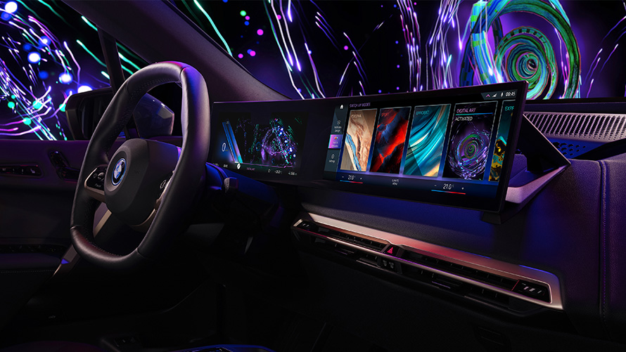BMW Curved Display with My Modes BMW Curved Display with My Modes interior view Cockpit