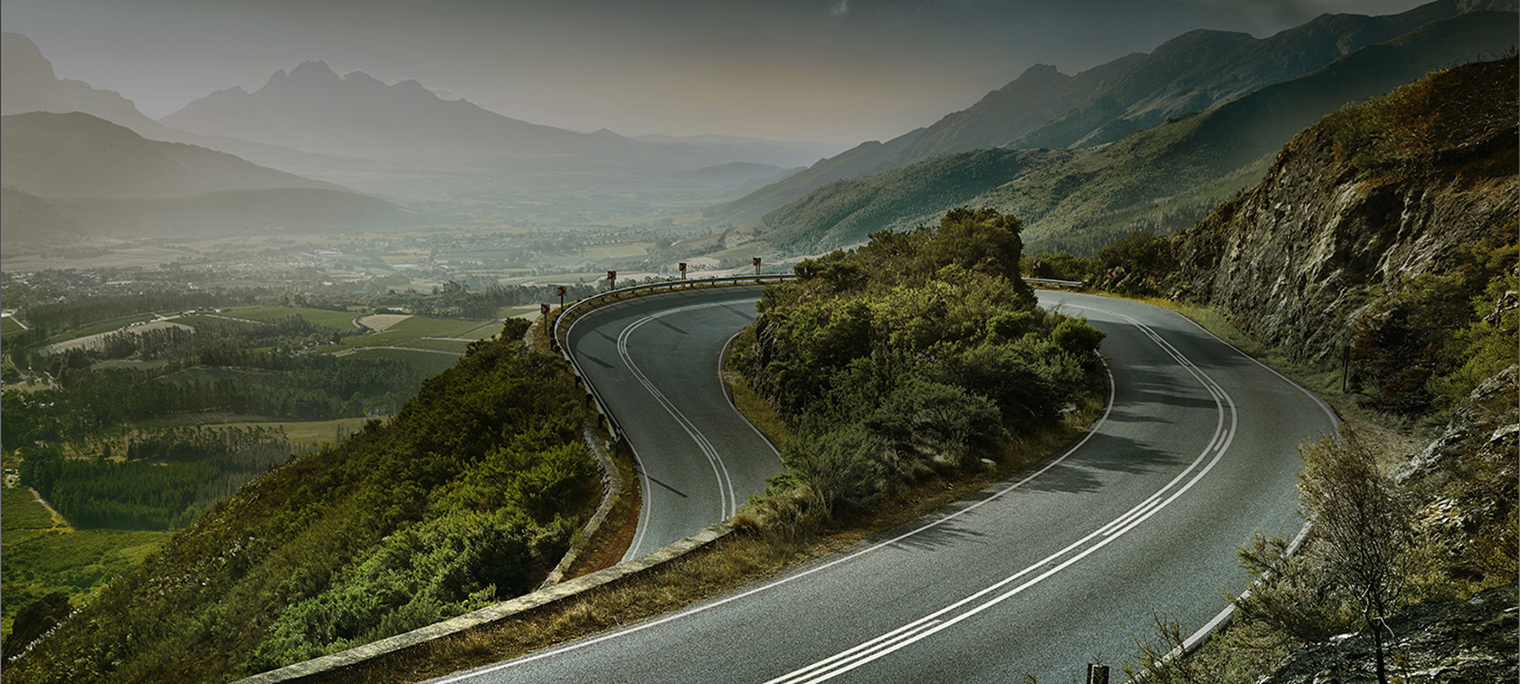 Scenic mountainous road