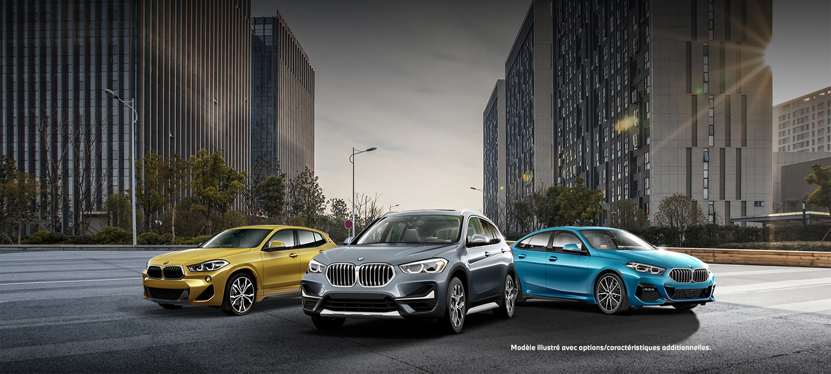 2 series, X1 and X2 family shot 2 series, X1 and X2 family shot. Models shown with additional options/features.