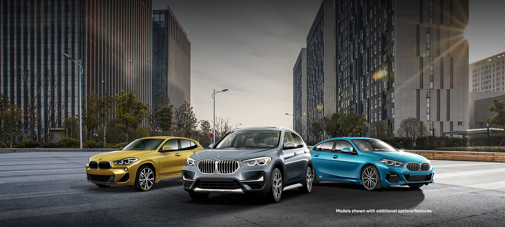 2 series, X1 and X2 family shot 2 series, X1 and X2 family shot. Models shown with additional options/features.