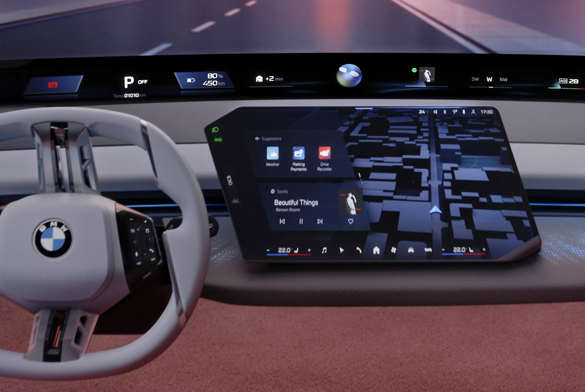 BMW Panoramic iDrive with BMW Operating System X